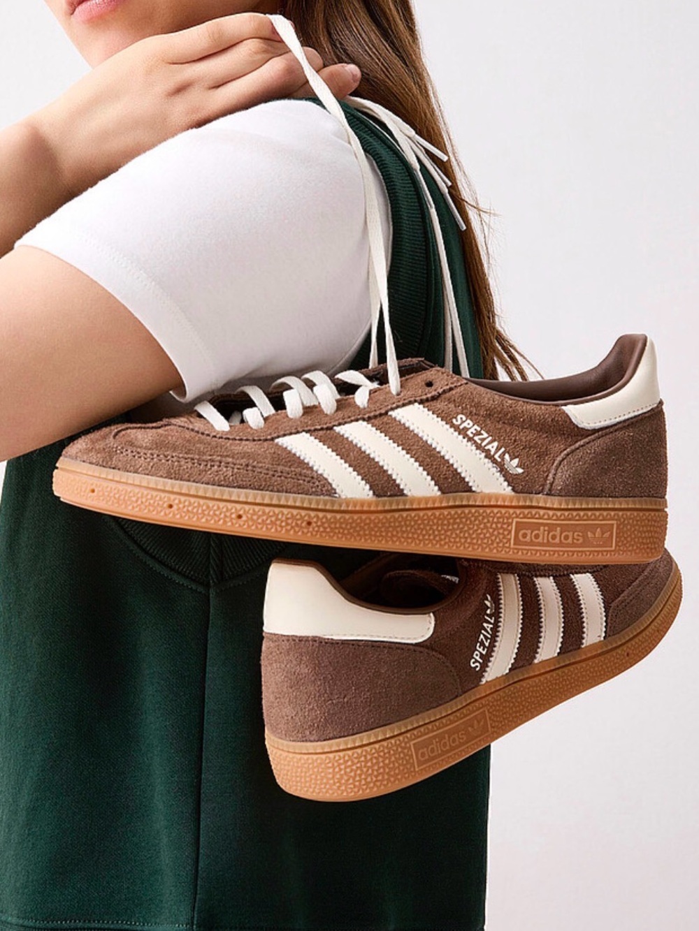 Addidas Chocolate Brown Suede Spezial Sneakers size 8